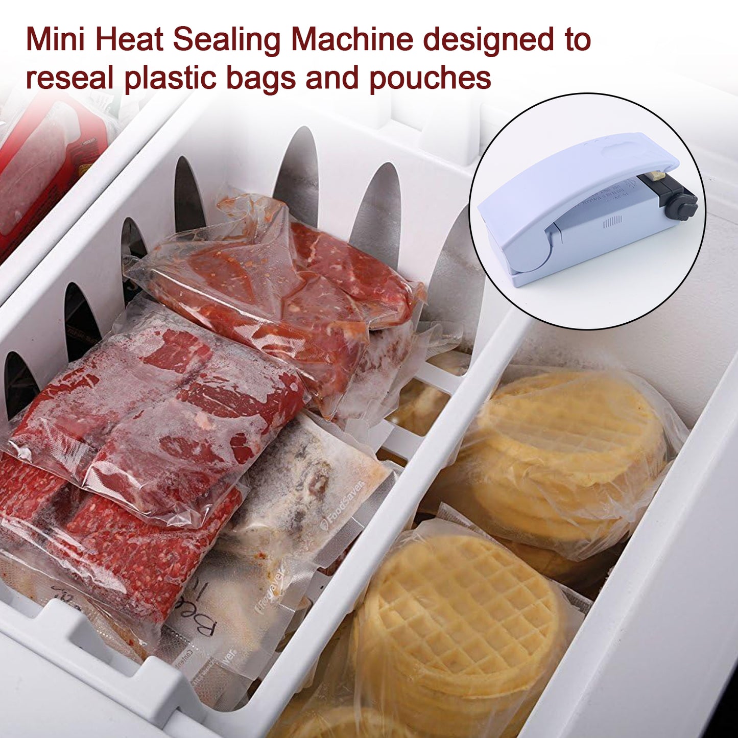 Mini Portable Chip Bag / Packet Heat Sealer Machine (1 Pc) - Plastic packet sealer device.