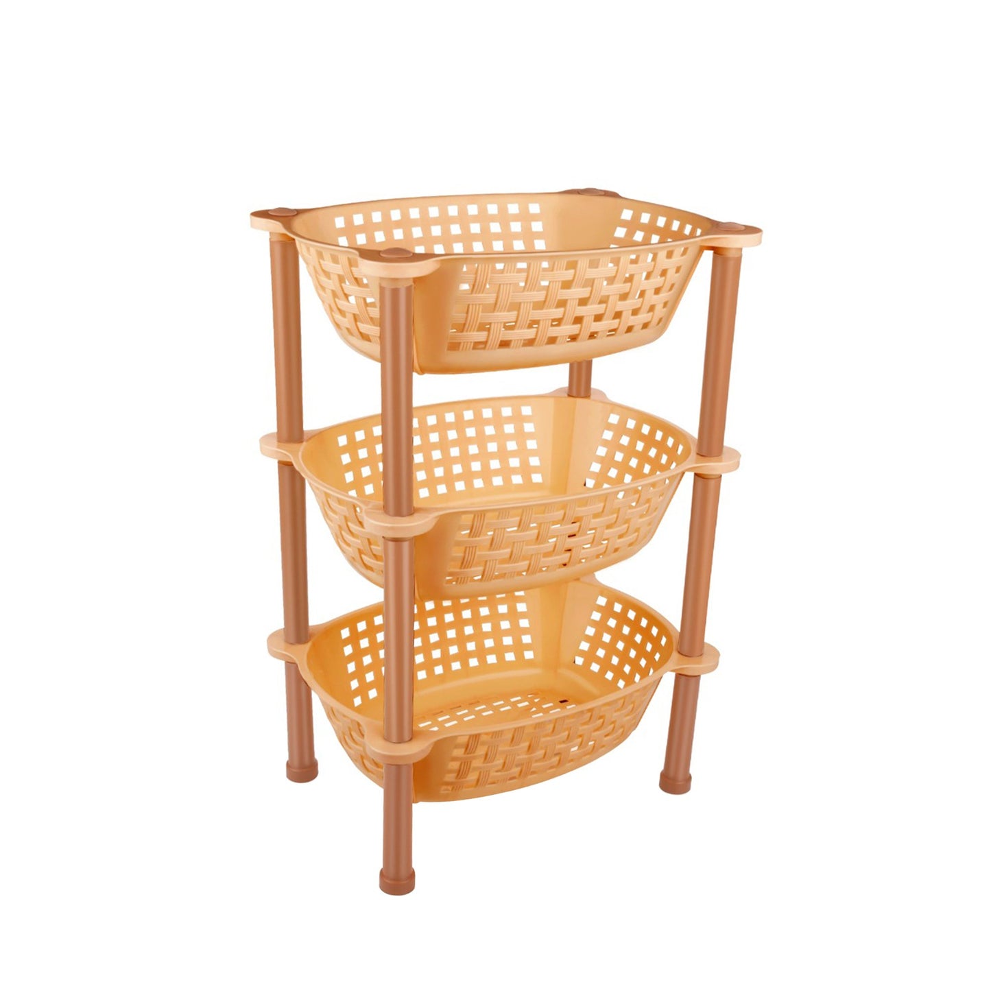 Multipurpose Plastic Storage Rack Organiser - 3 layer