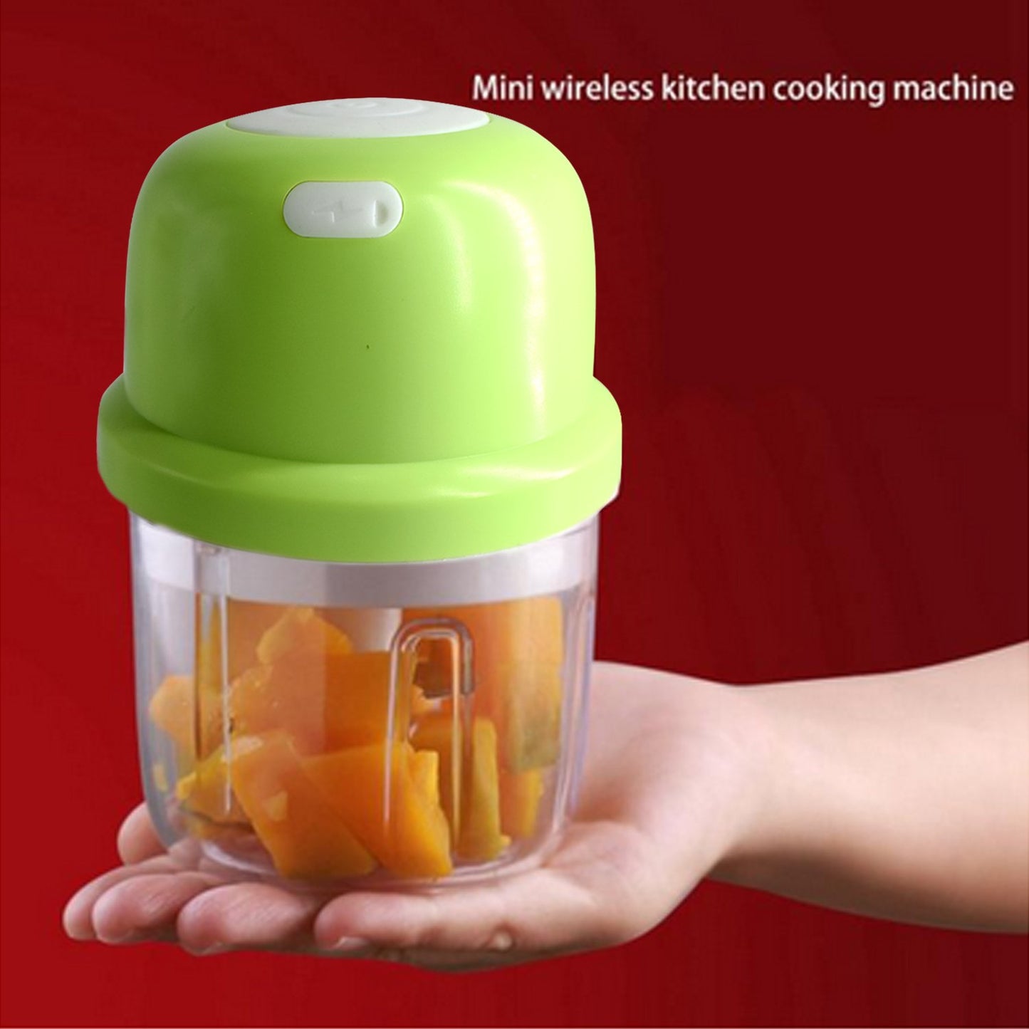 Portable Usb Rechargeable Electric Fruit Vegetable Chopper - TRY IT TO BELIEVE - A MUST HAVE FOR EVERY KITCHEN