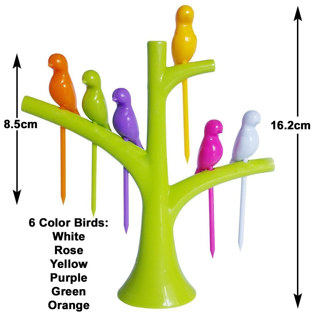 6 Pc Bird Shape Fork - Beautiful Tree Design - Easy to hold - Reusable