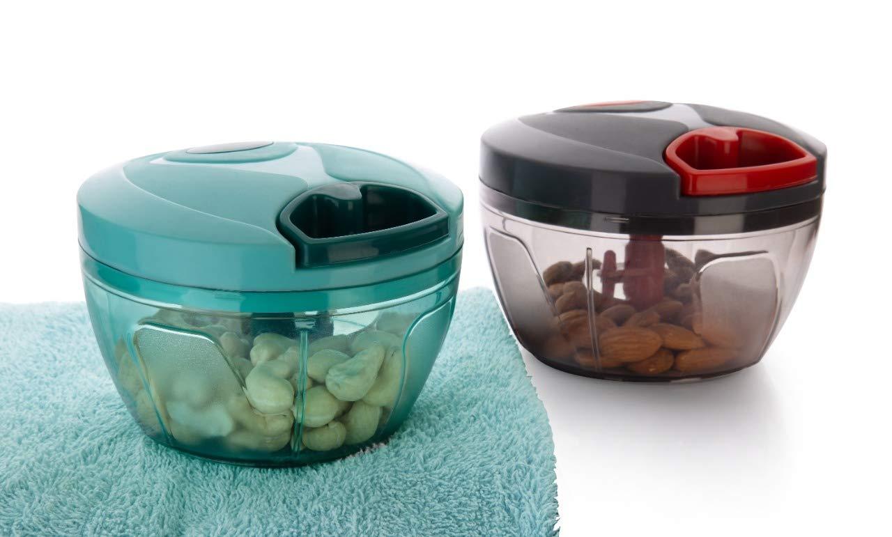 Manual Food Chopper Compact Vegetable Chopper -  1 Piece (Color as per availability)