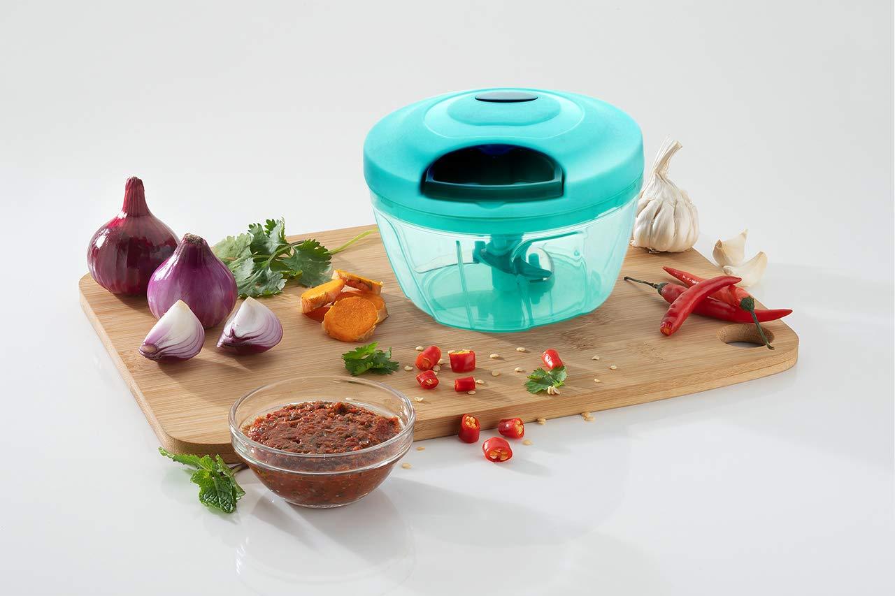 Manual Food Chopper Compact Vegetable Chopper -  1 Piece (Color as per availability)