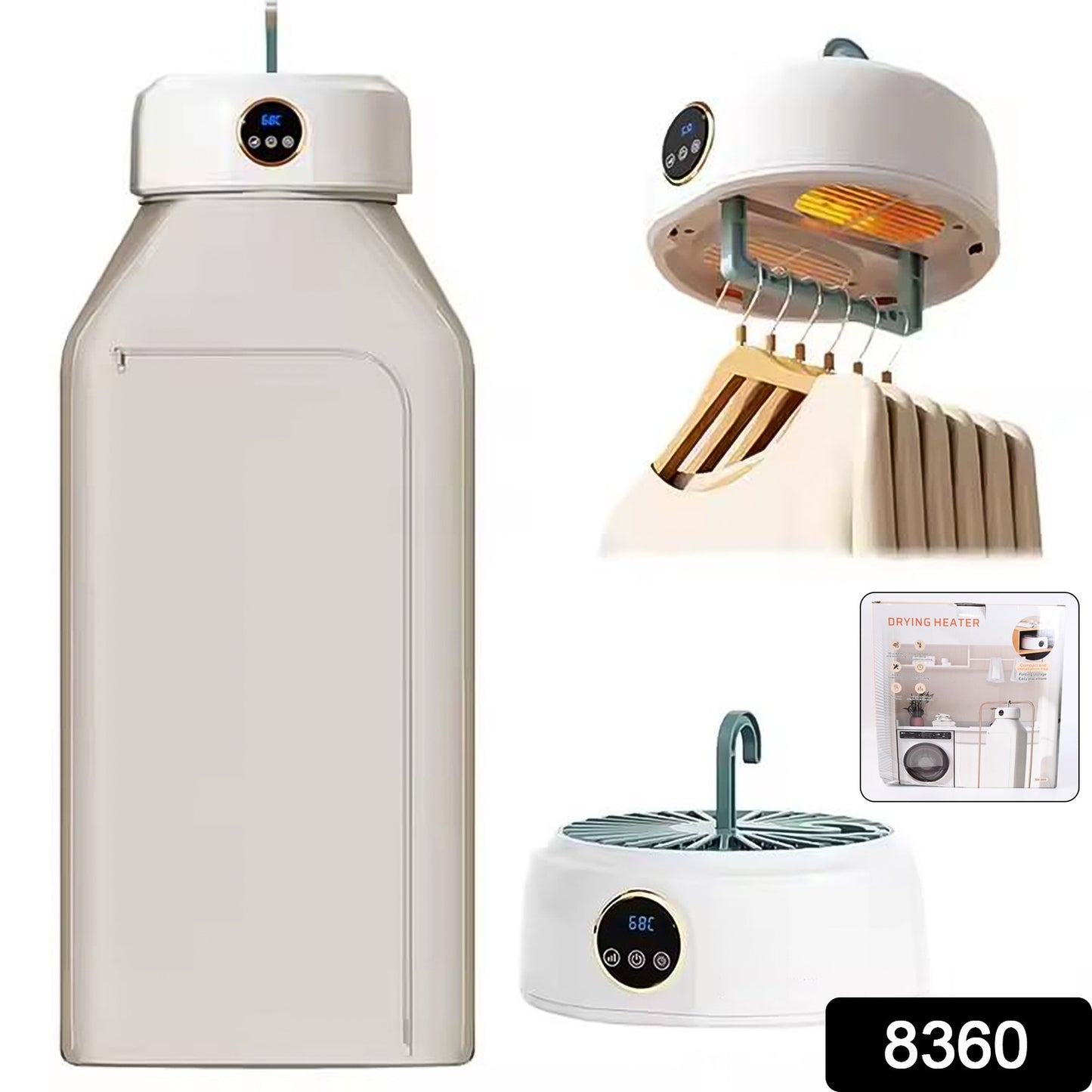 Portable Electric Clothes Dryer Mini Laundry Dryers With Low Noise (1 Set)