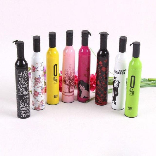 Folding Bottle Umbrella - 1 pc (Color as per availability)