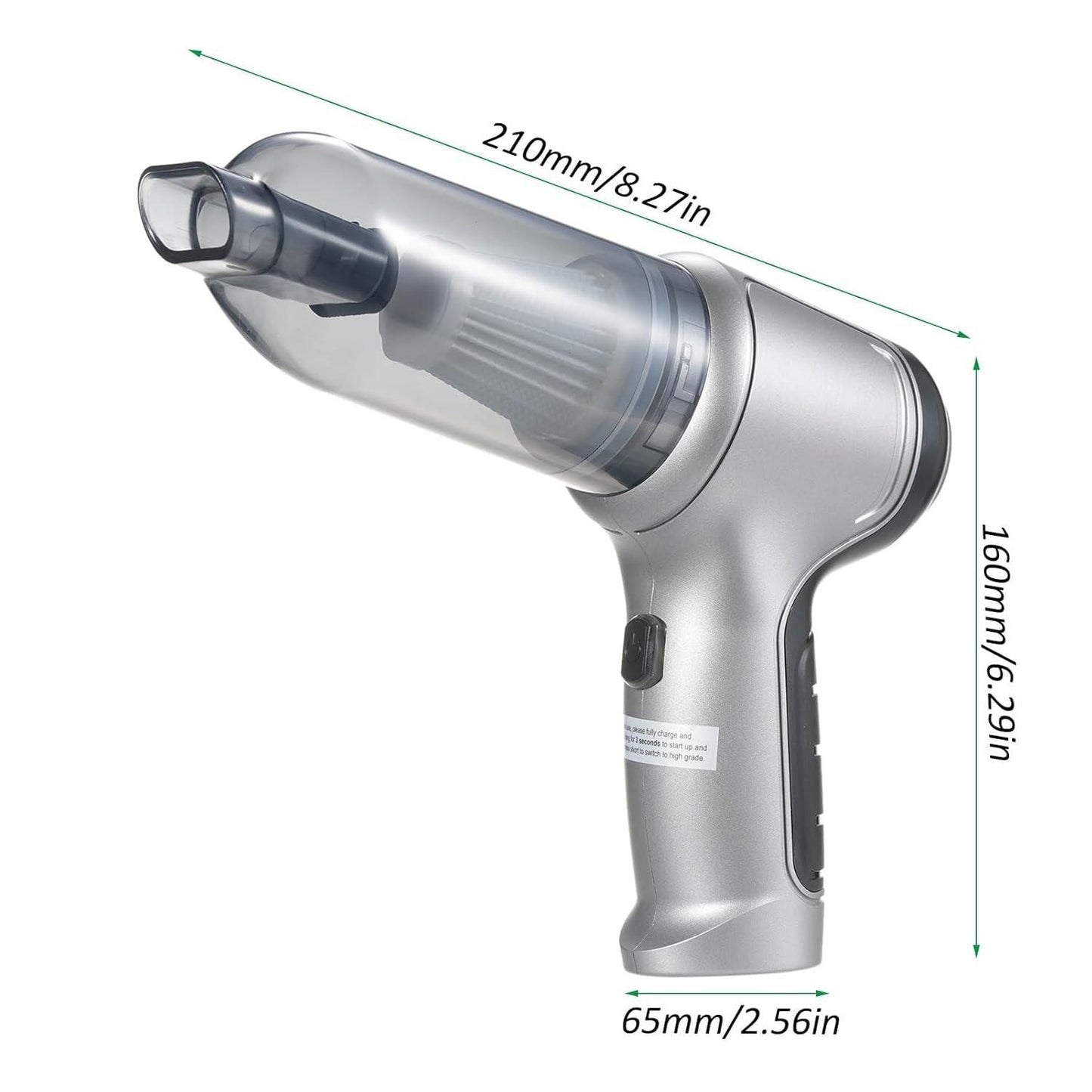 Wireless Mini Vacuum Cleaner - 4 Attachments