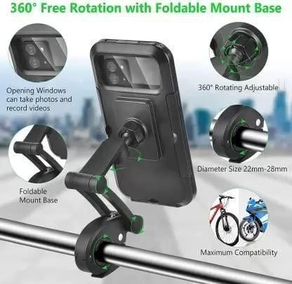 Universal 360 Rotation Bike Waterproof Mobile Holder