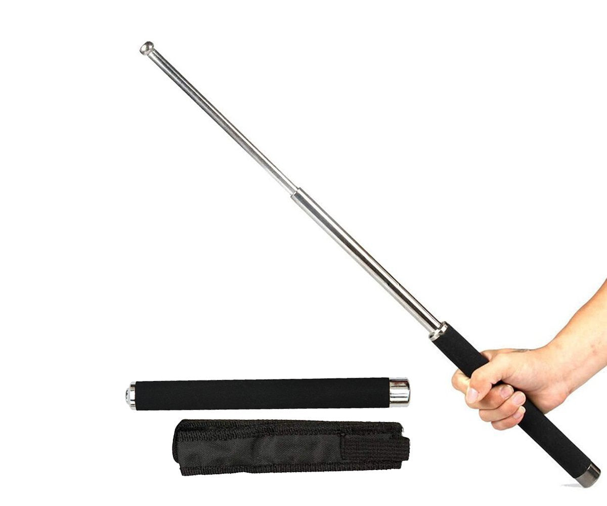Multi-function Collapsible Self Defense Stick - Also useful to defend from STRAY DOGS/ANIMALS