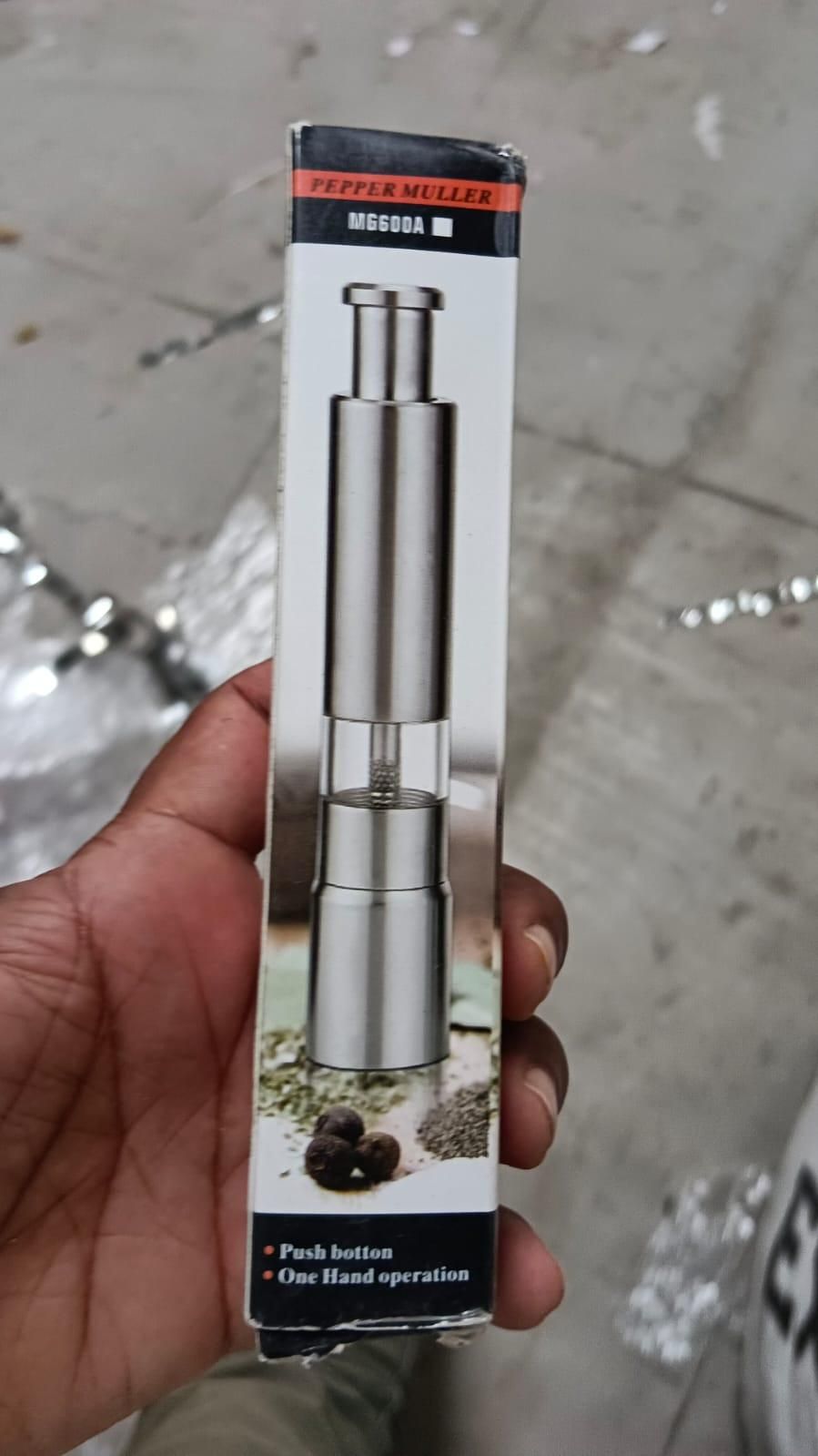 Stainless Steel Hand Pepper Grinder