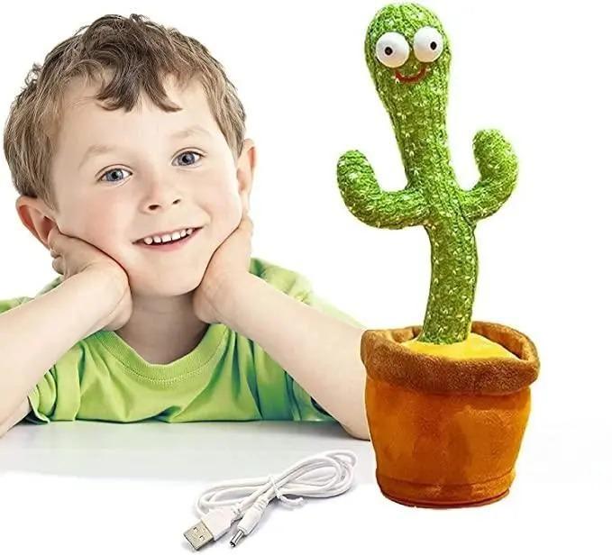 LED Musical Dancing & Mimicry Cactus Toy - 1 pc