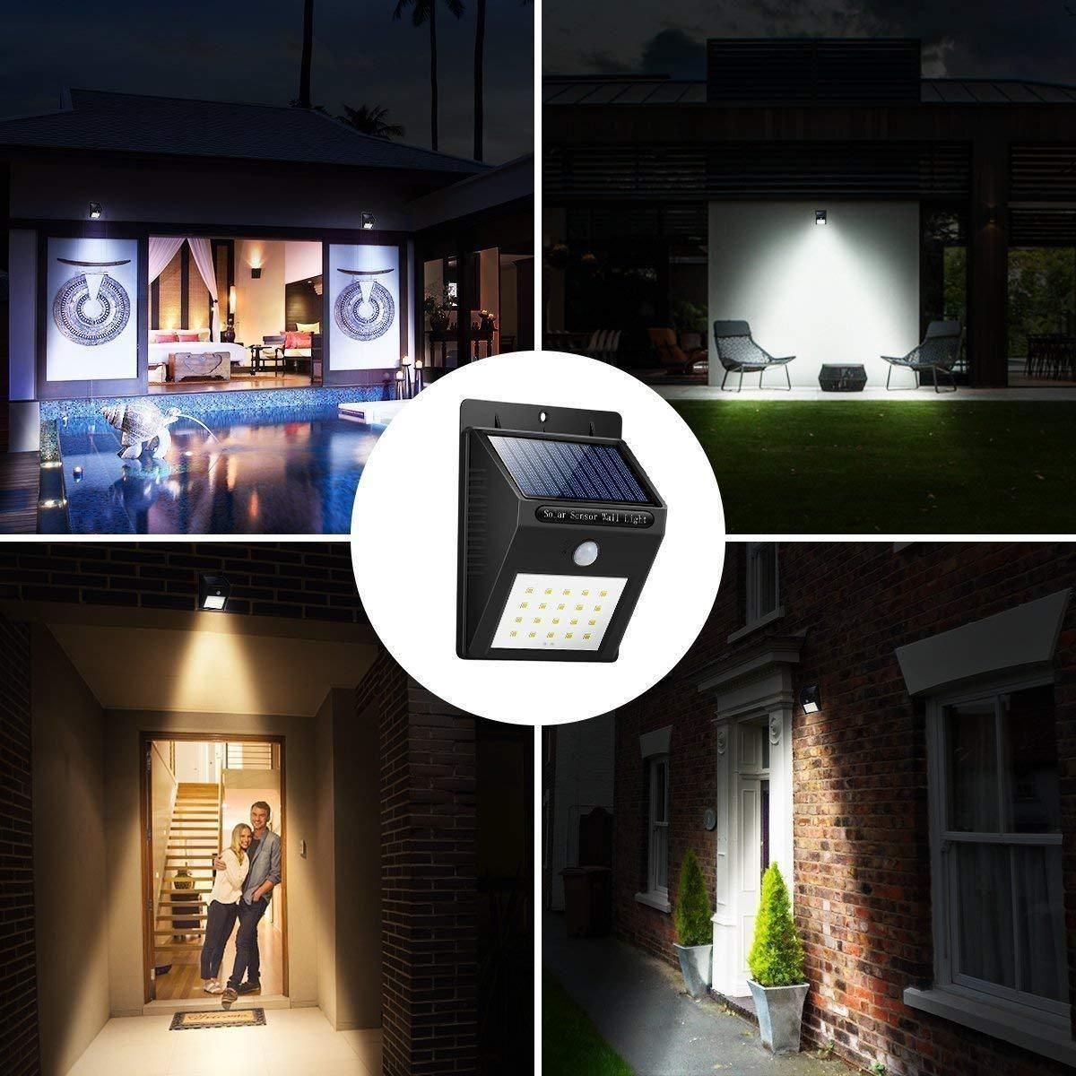 LED Bright Outdoor Lights with Motion Sensor - Serves as Security Light Also