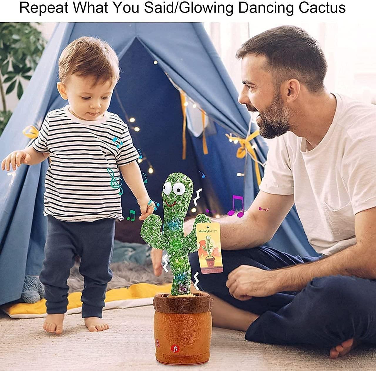 LED Musical Dancing & Mimicry Cactus Toy - 1 pc