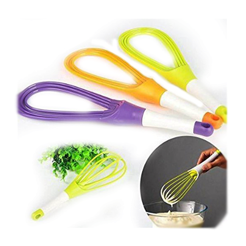 Plastic Whisk Mixer For Milk Coffee Juice Balloon Whisk - 1 pc