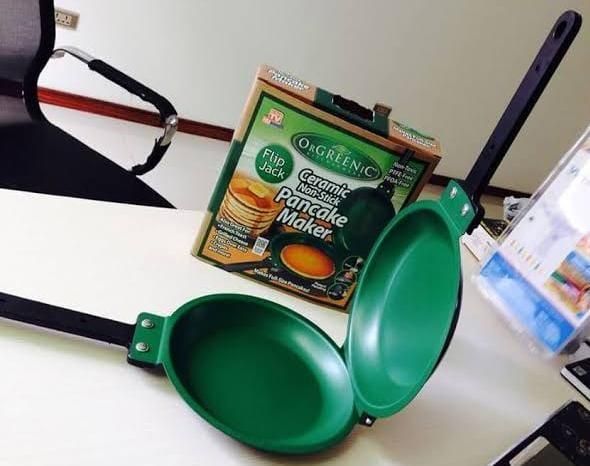 Double Side Nonstick Frying Pan Easy Flip Cookware with Heat-Resistant Handle
