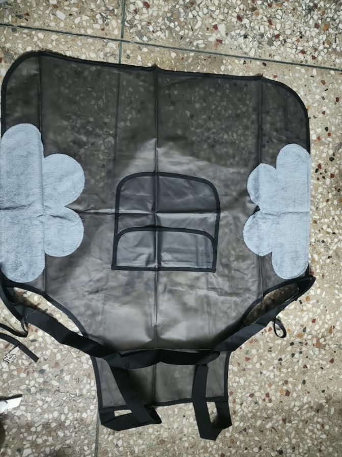 Adjustable Oil-Water Proof Transparent Cooking Apron - With Side Towels & Mobile pocket