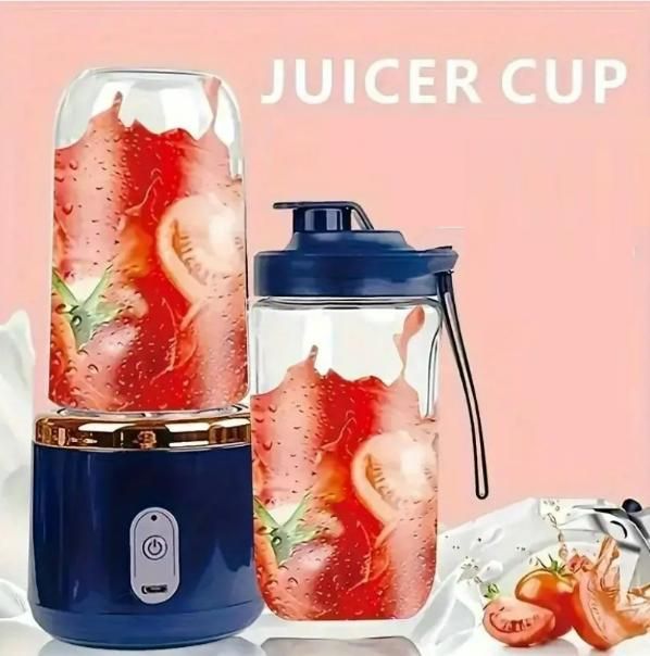 Multifunctional Small battery Operated Portable Juicer - Blender With Sipper Jar Lid