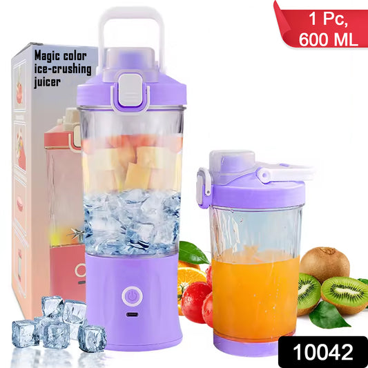 Eletric Crusher Juicer With Light 8 Blades (600 Ml  Multicolor)