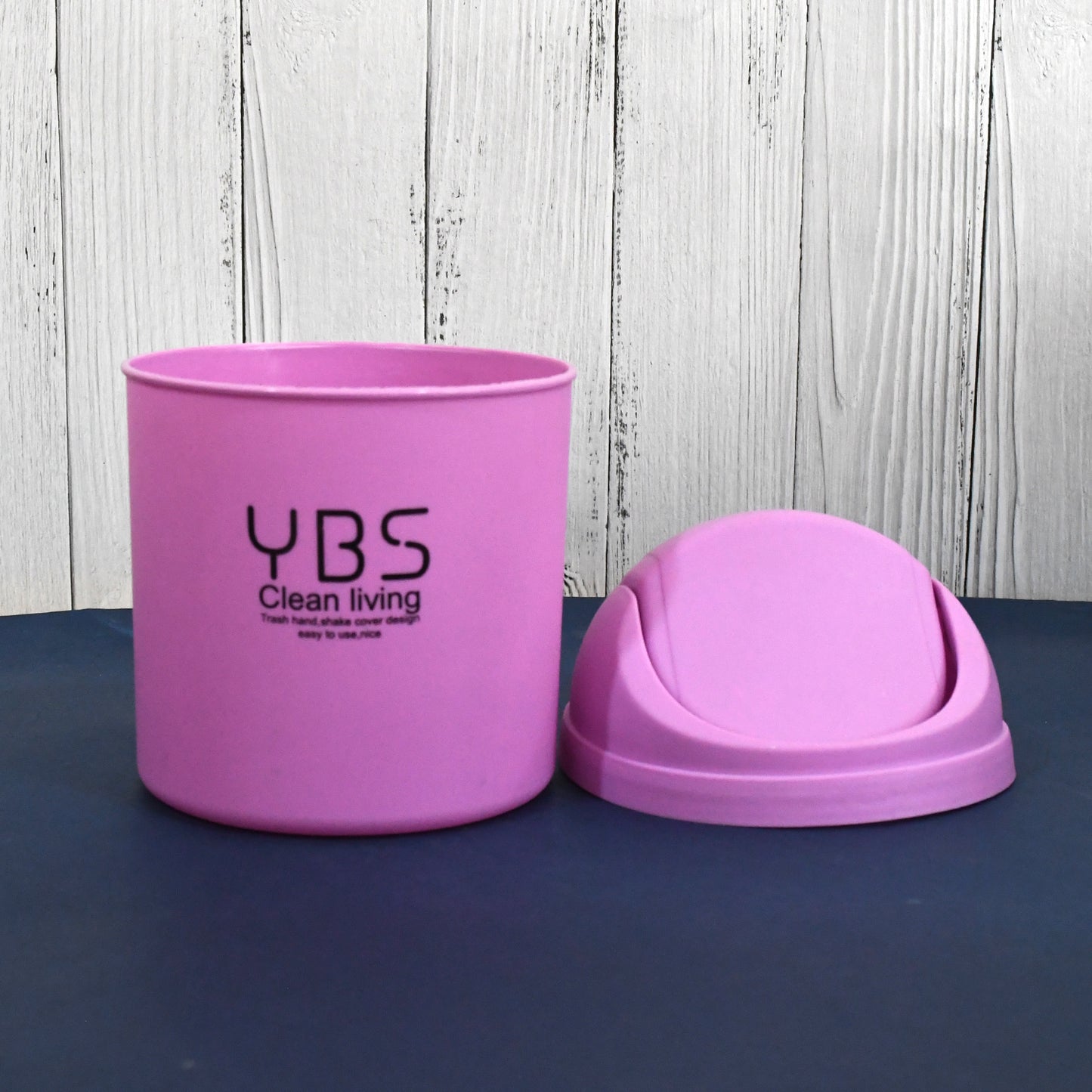 Mini Trash Can With Push Swing Lid  (18x13 Cm  1 Pc) - IDEAL FOR DRESSING TABLE, STUDY TABLE, OFFICE TABLE AND CAR