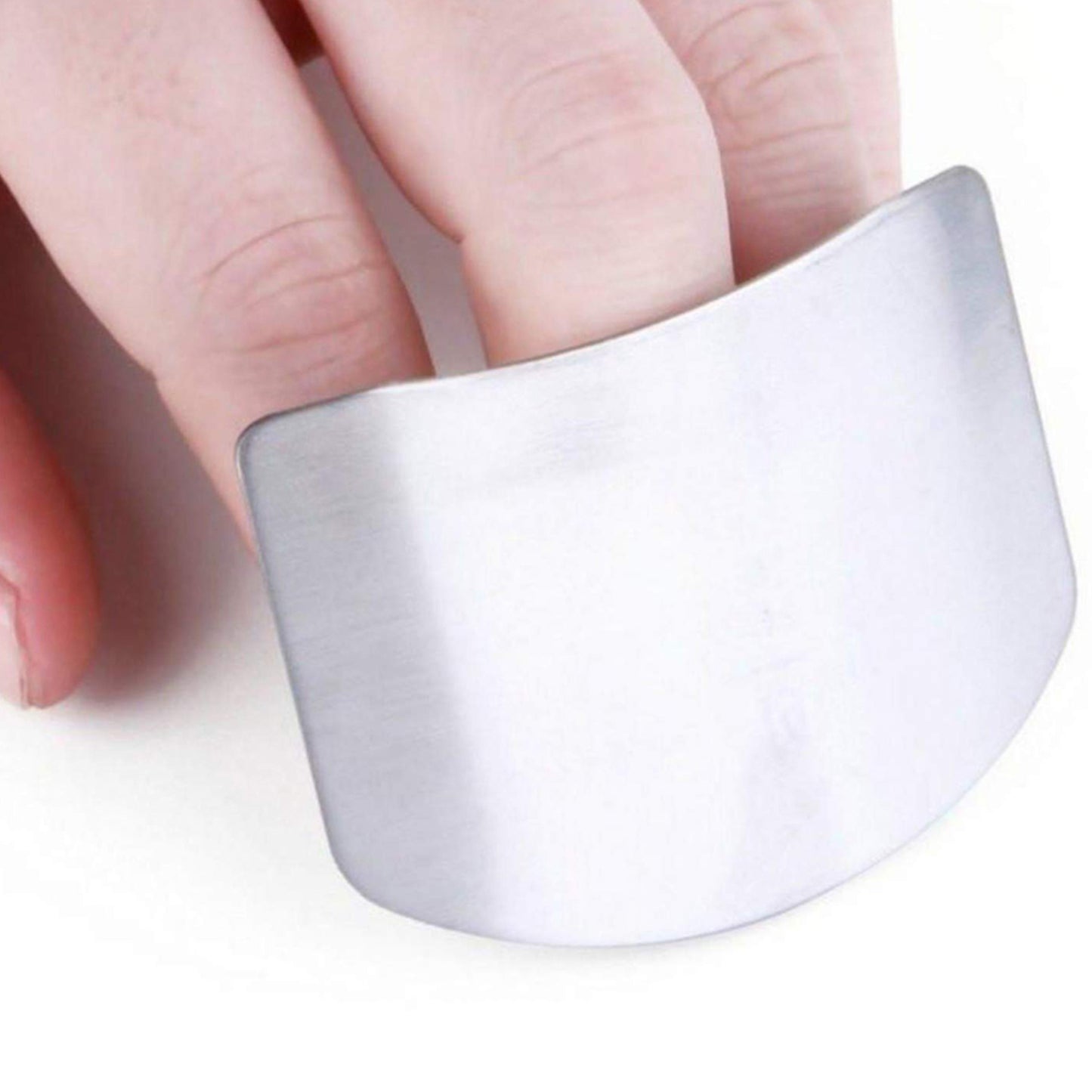 Stainless Steel Two Finger Grip Cutting Protector Hand Guard - SO GOOD, A REAL FINGER GUARD WHILE CUTTING VEGETABLE