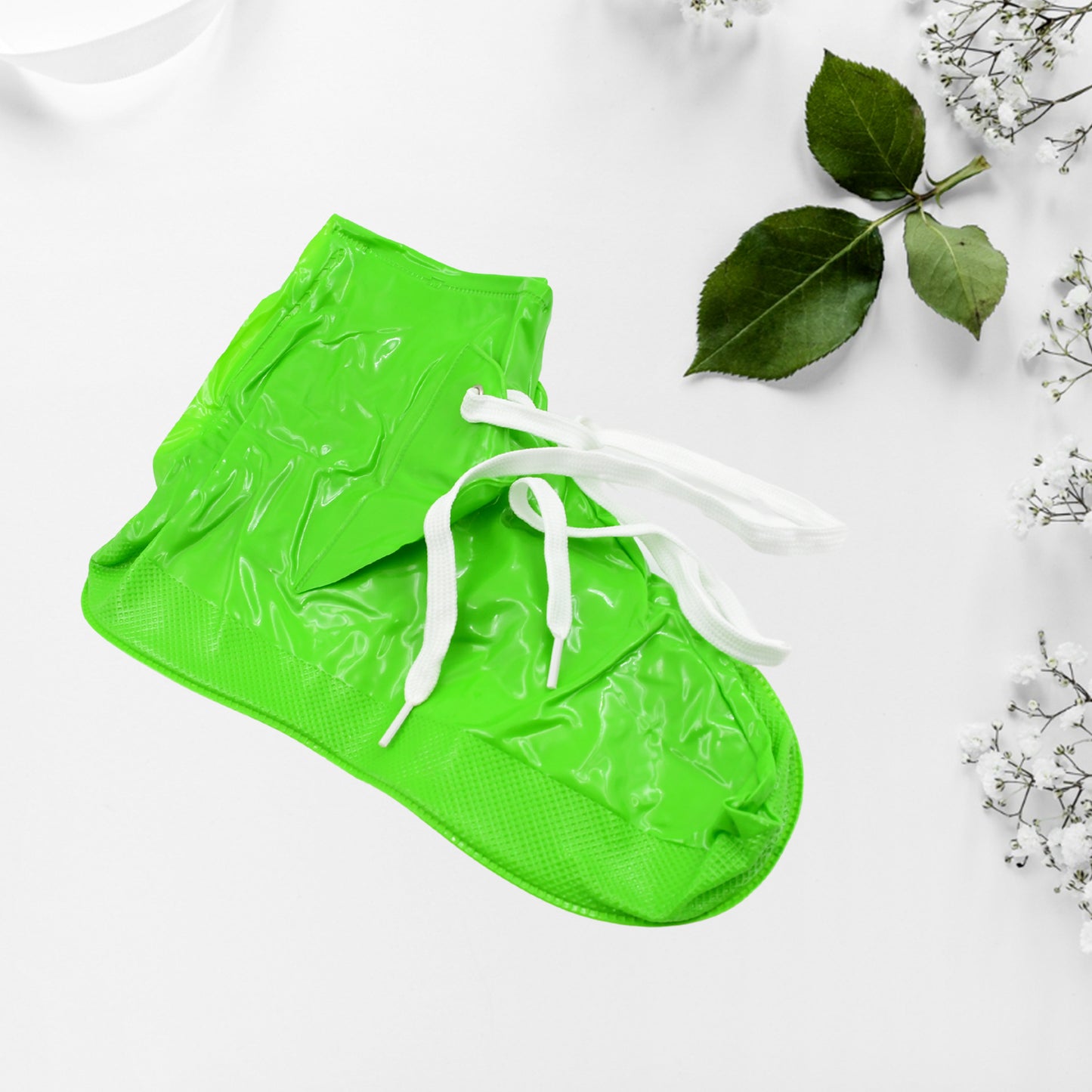Plastic Rain Shoes Cover Reusable Anti-slip Rainy Season muddy Dirty Surfaces (1 Pair) - Easy to PACK CARRY WEAR WASH &amp; REUSE