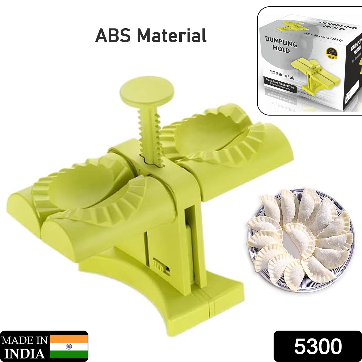 Double Head Dumpling Mould - Wrap Two At A One Time - Momos Gujiya and even Samosas