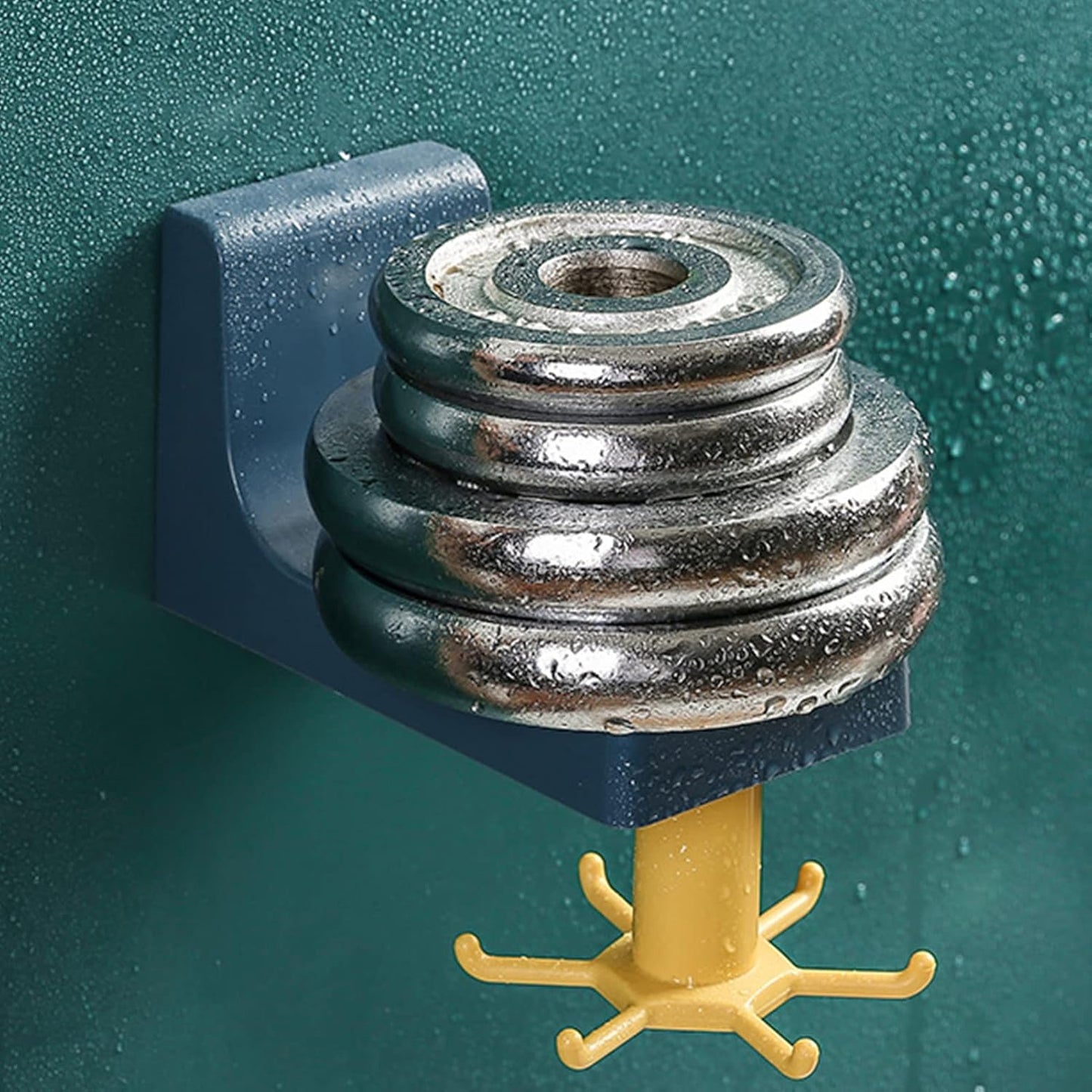 360 Degree Rotating Self Adhesive Plastic Wall Hook Hanger Multifunctional Hanger With 6 Heavy Duty Claw Hooks