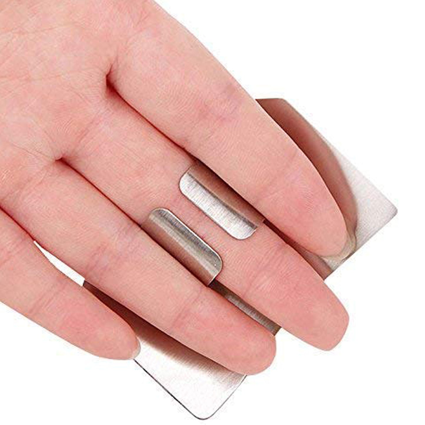 Stainless Steel Two Finger Grip Cutting Protector Hand Guard - SO GOOD, A REAL FINGER GUARD WHILE CUTTING VEGETABLE