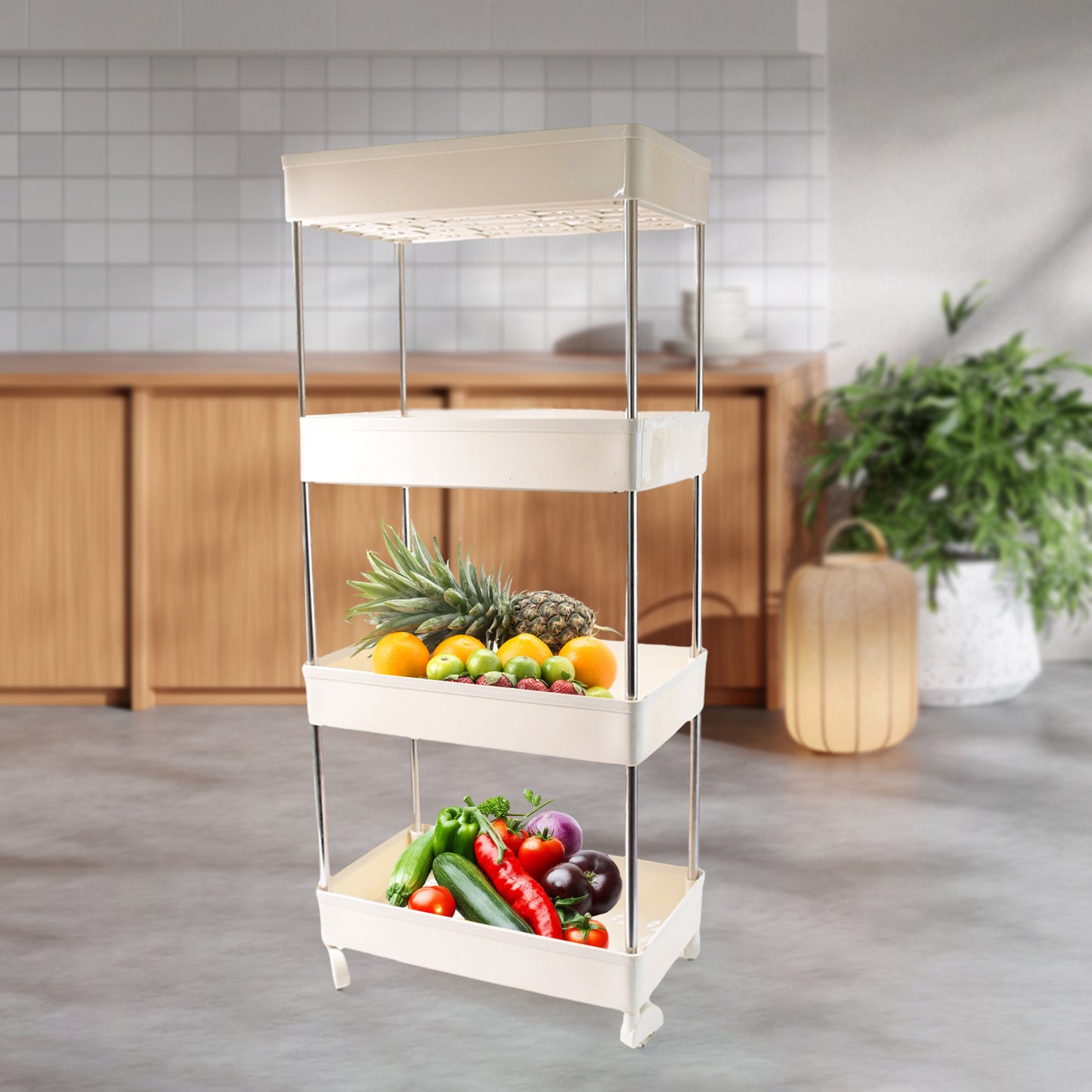 4 Layer Spacious Rack for Kitchen /Home & Office