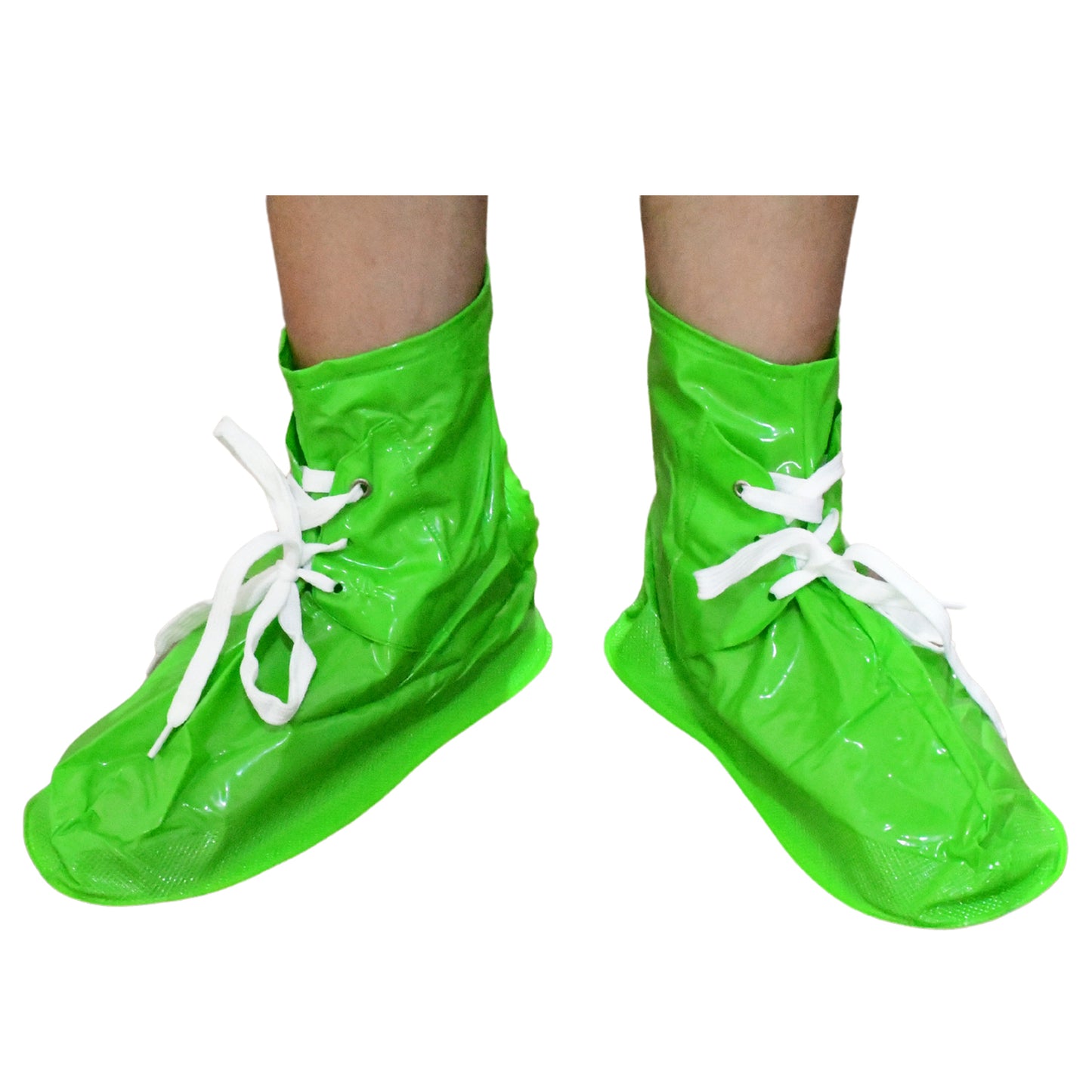 Plastic Rain Shoes Cover Reusable Anti-slip Rainy Season muddy Dirty Surfaces (1 Pair) - Easy to PACK CARRY WEAR WASH &amp; REUSE