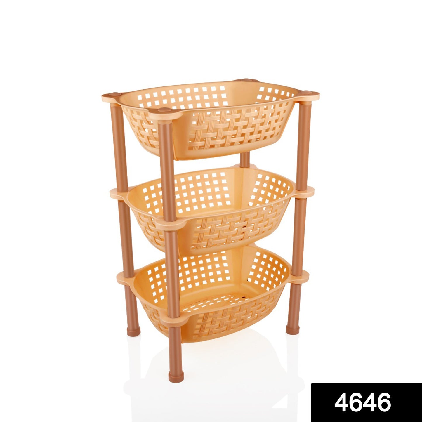 Multipurpose Plastic Storage Rack Organiser - 3 layer