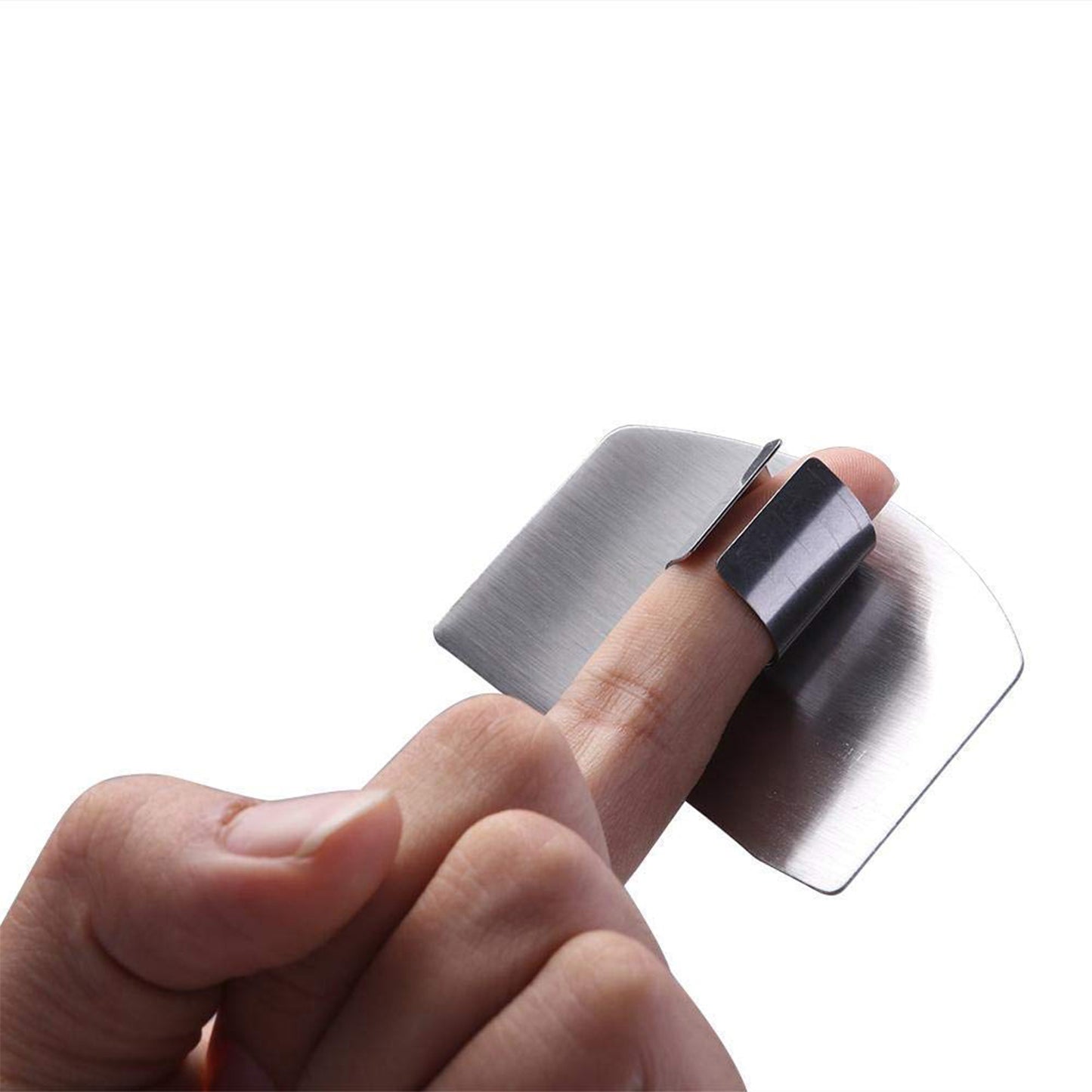 Stainless Steel Two Finger Grip Cutting Protector Hand Guard - SO GOOD, A REAL FINGER GUARD WHILE CUTTING VEGETABLE