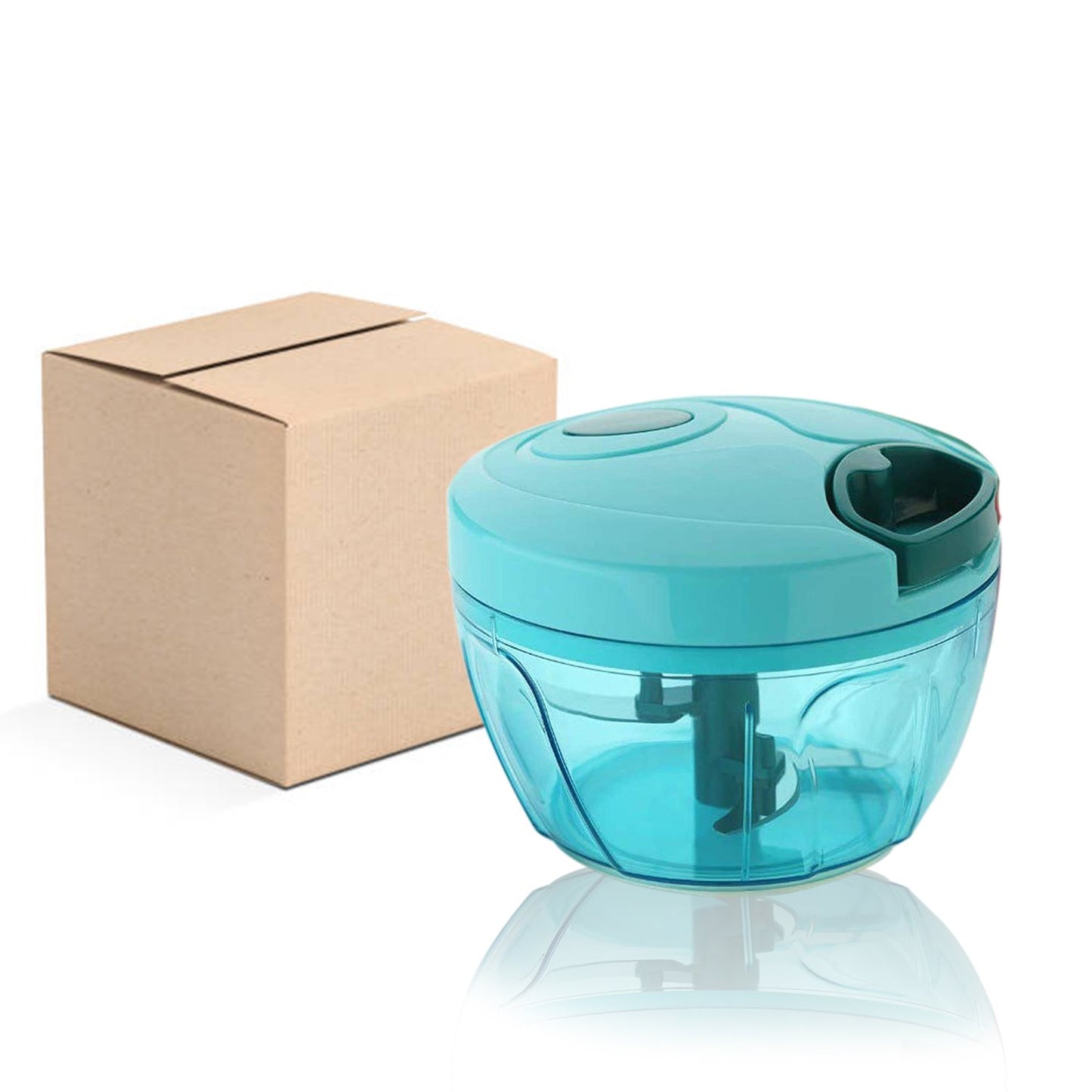 Manual Stainless Steel 3 Blades Compact Hand Held Vegetable Chopper & slicer - A MUST HAVE for every kitchen