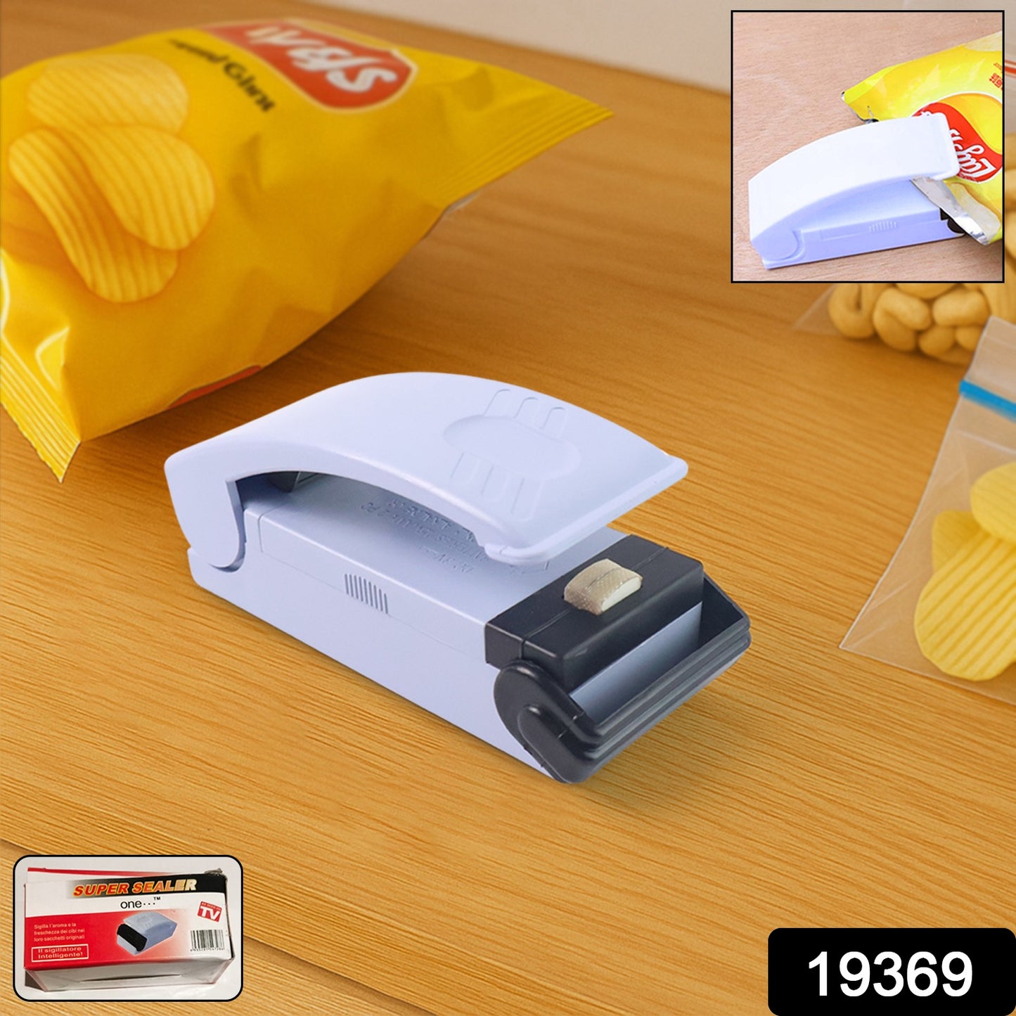 Mini Portable Chip Bag / Packet Heat Sealer Machine (1 Pc) - Plastic packet sealer device.