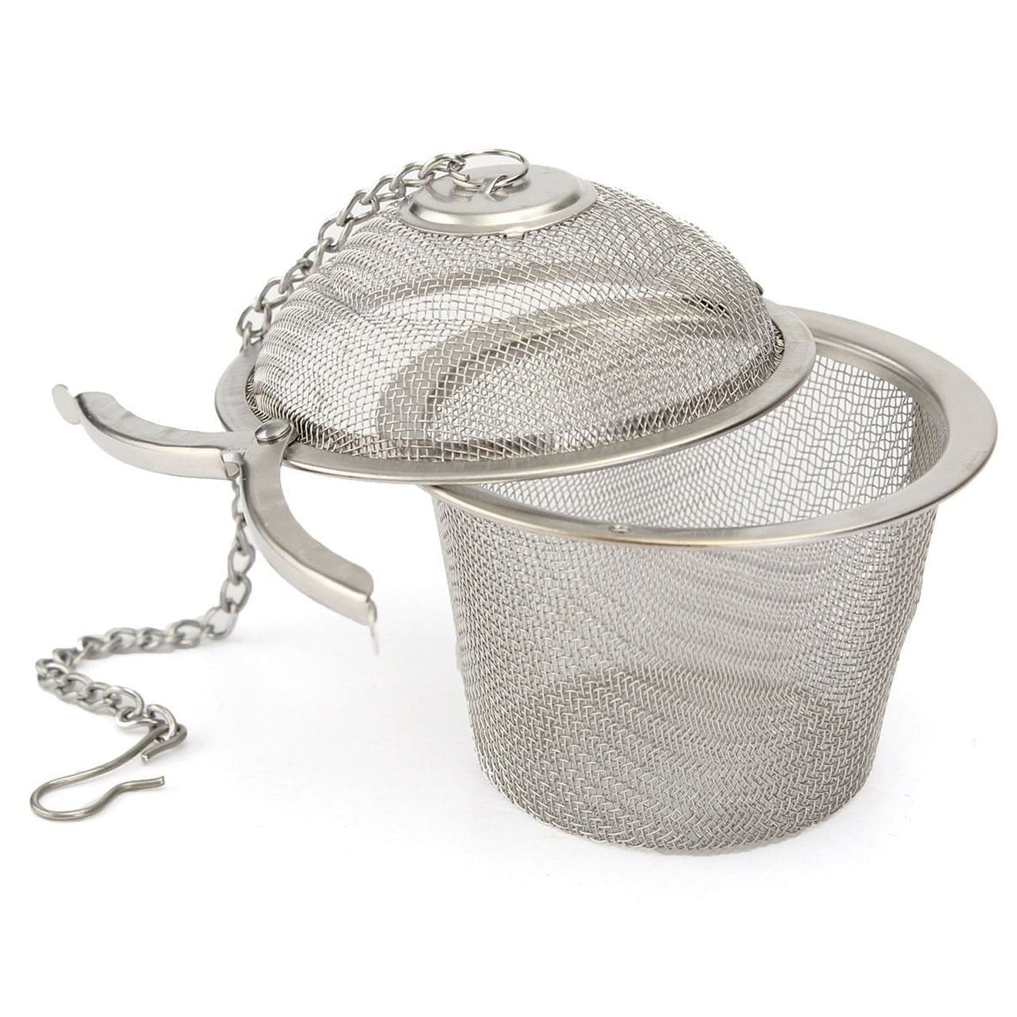 SS Easy Tea Filter / Siever - With easy SS chain that hooks on Cups/Glass